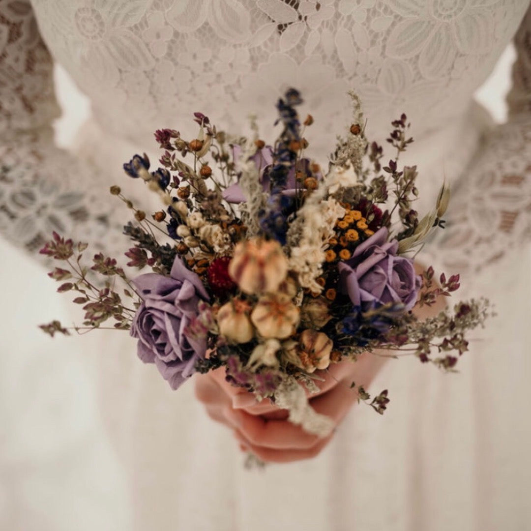 Purple Vintage Wedding Bouquet