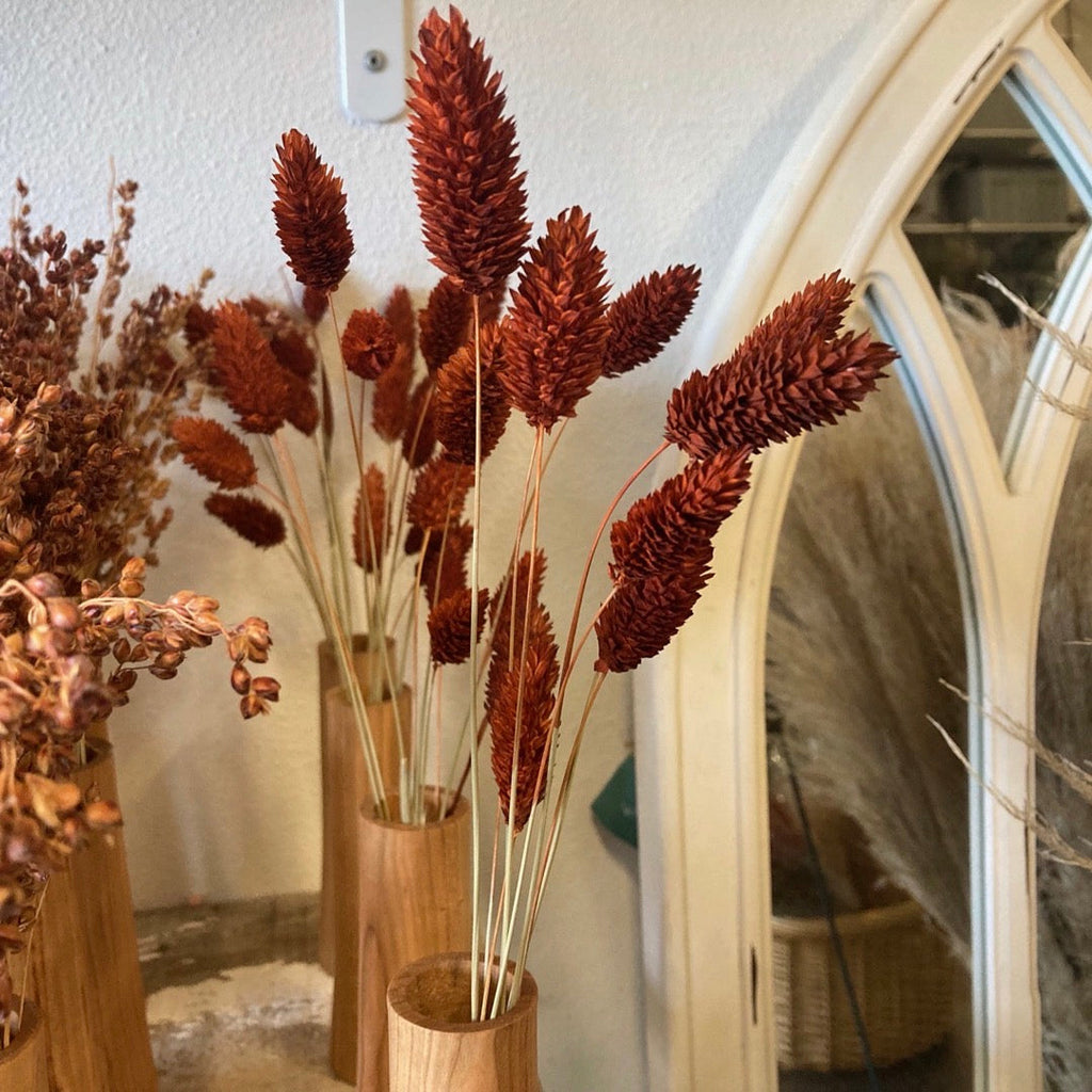 Wood Bud Vases - Qty 12 - Rental