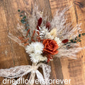 Neutral Bridesmaid Bouquet - Burnt Orange