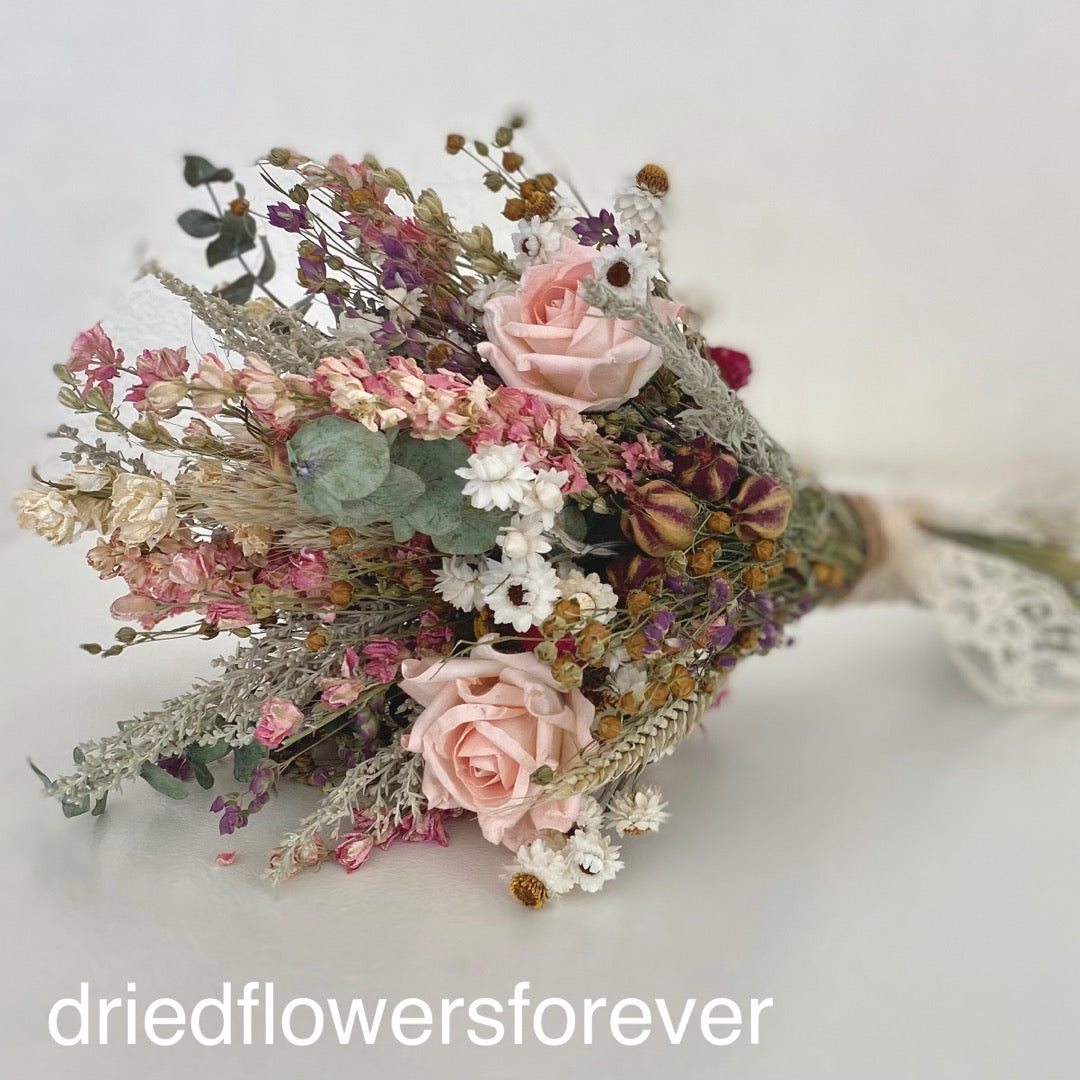 Pink Vintage Wedding Bouquet