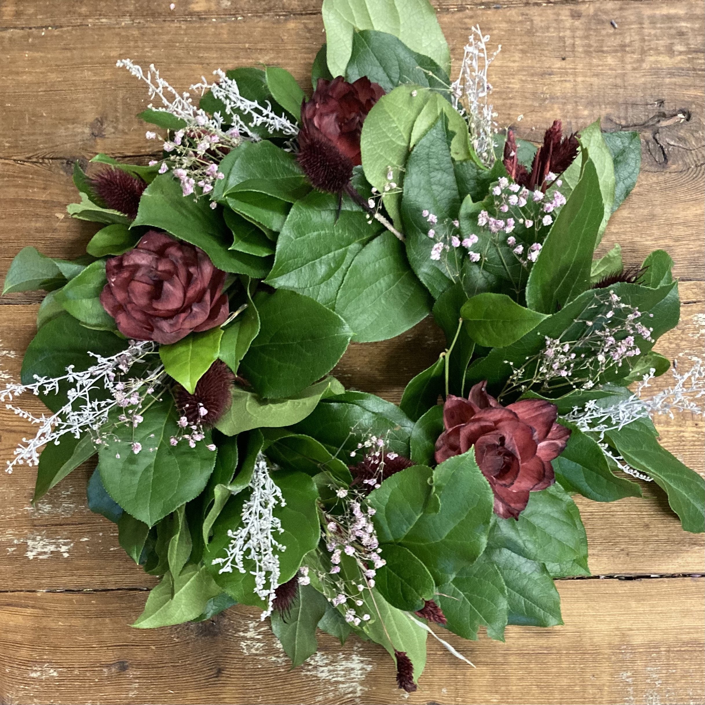 Burgundy & Salal Wreath Workshop