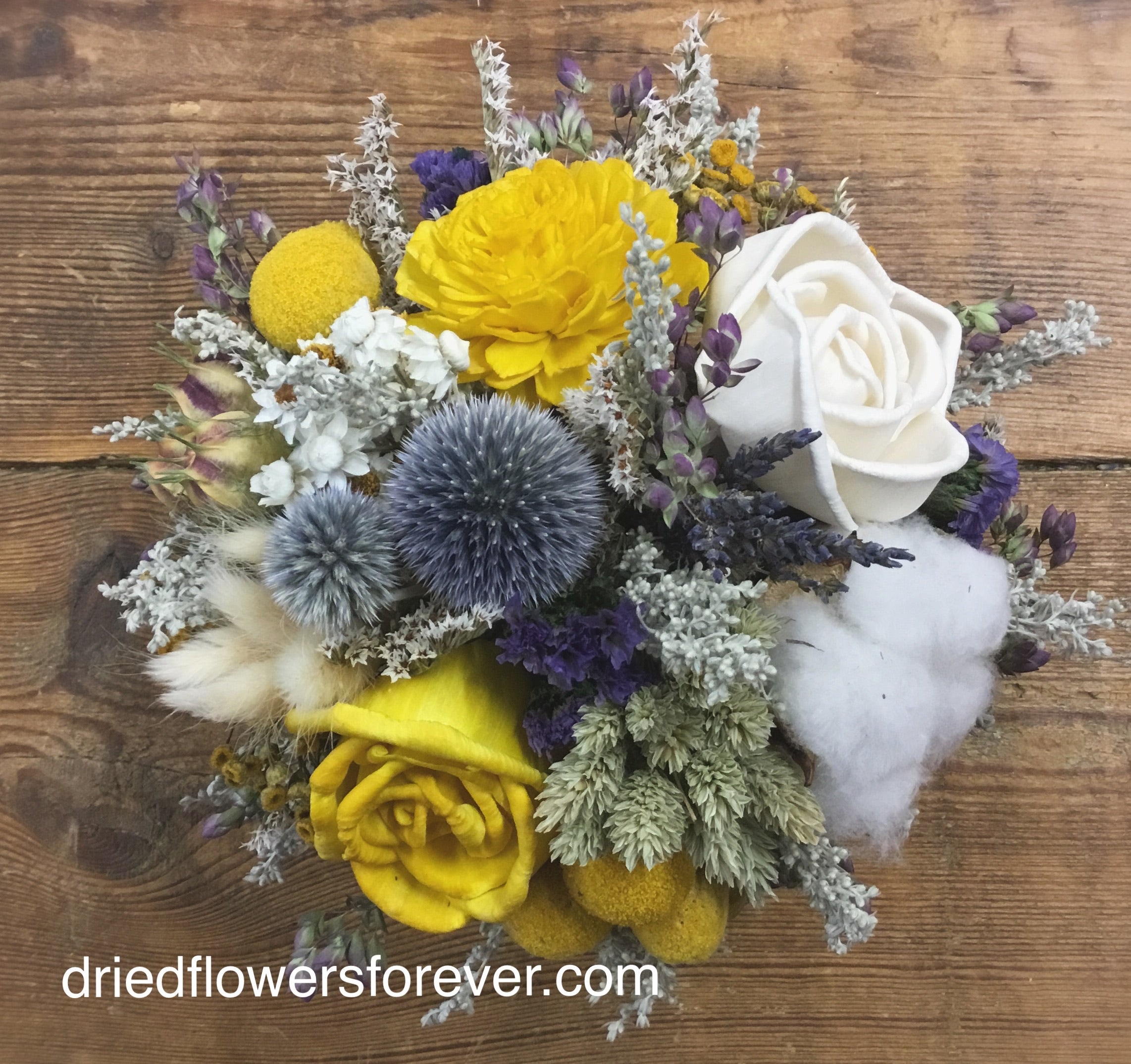Yellow Dried Floral Arrangement