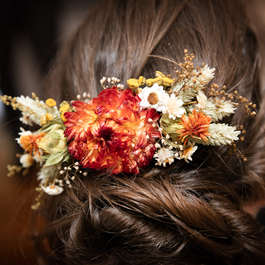 Orange & Yellow Hair Comb