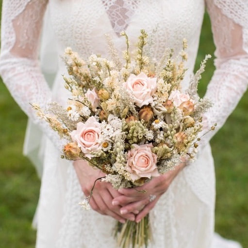 XL Bouquet - 11" wide - Peach Vintage
