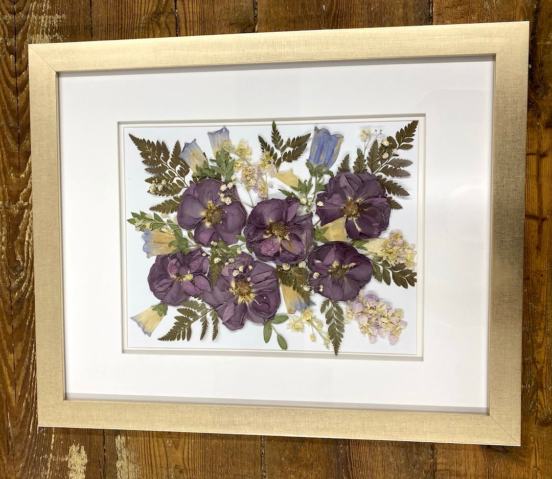 Champagne Pressed Flower Frame