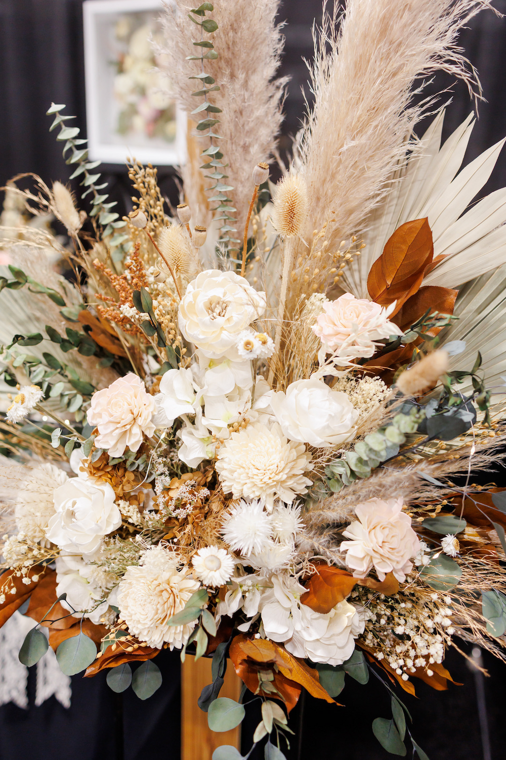 Large Altar Arrangement - Blush, Sage, Copper - Rental