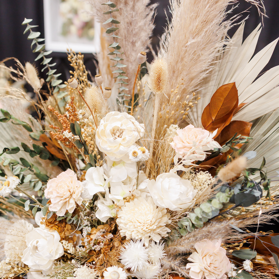 Large Altar Arrangement - Blush, Sage, Copper - Rental