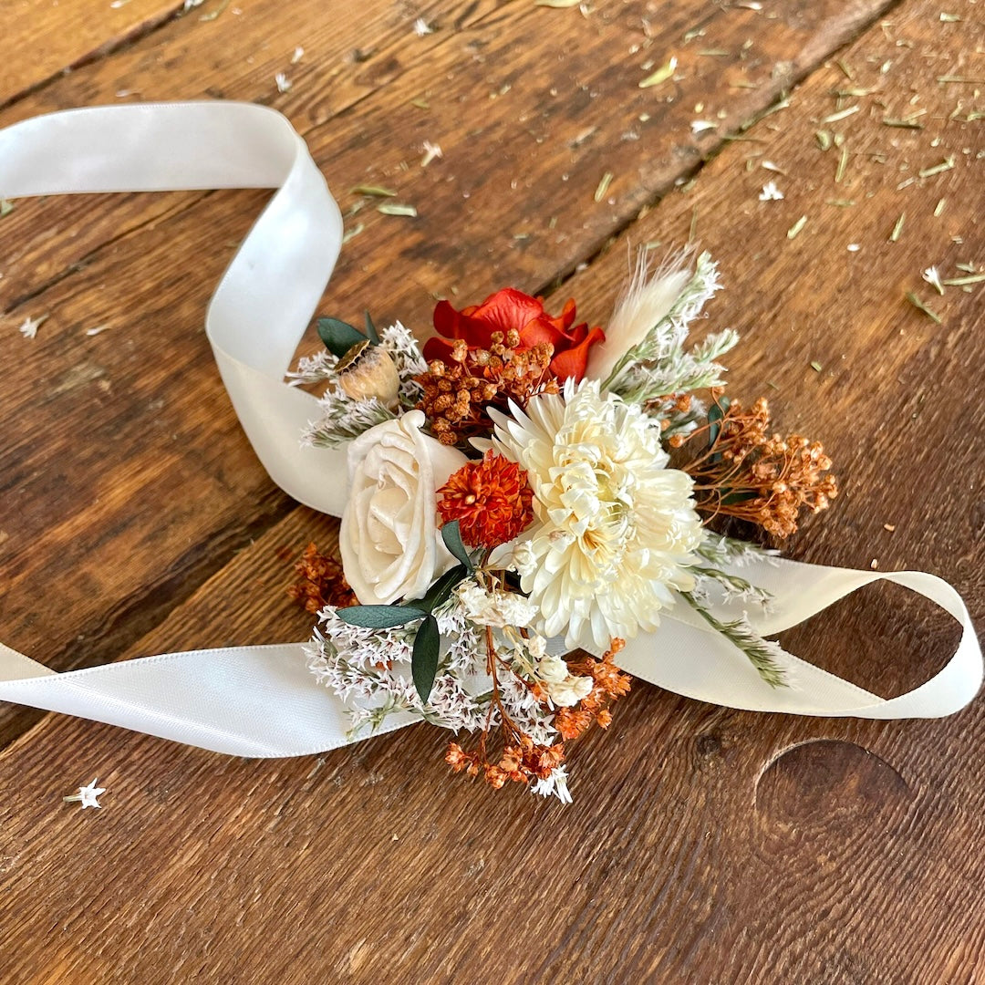 Burnt Orange Corsage