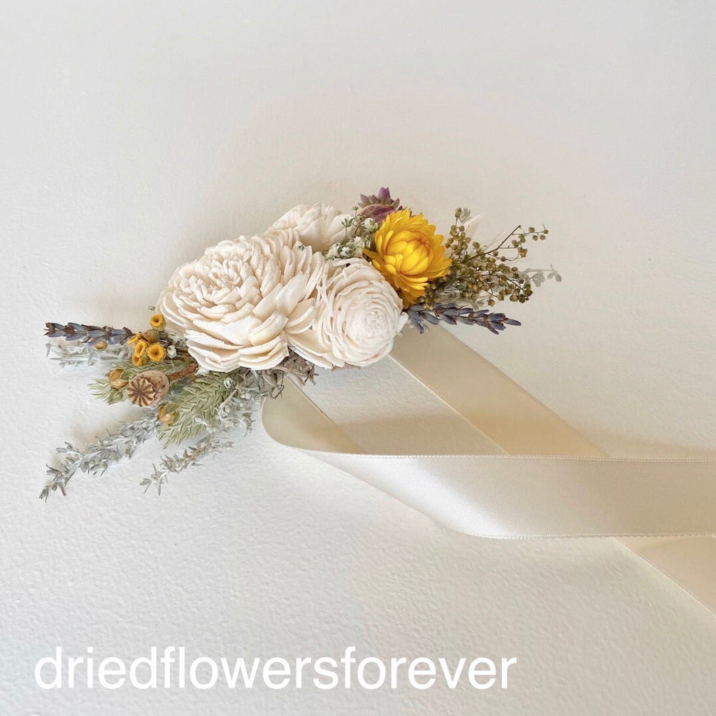 Yellow & Lavender Corsage